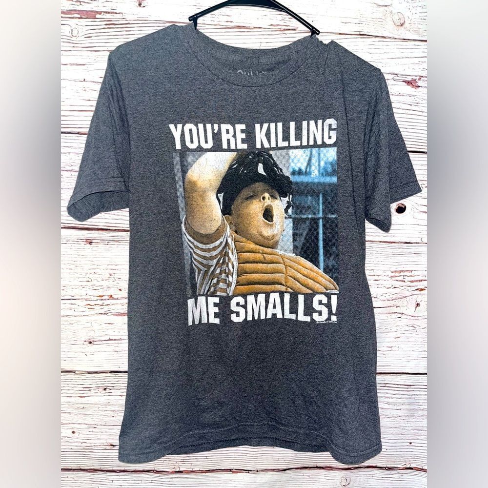 The Sandlot Marled Gray Graphic T-Shirt with Fun Print
